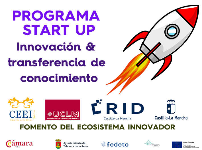 Flyer programa StartUp Innovacion y transferencia de conocimiento