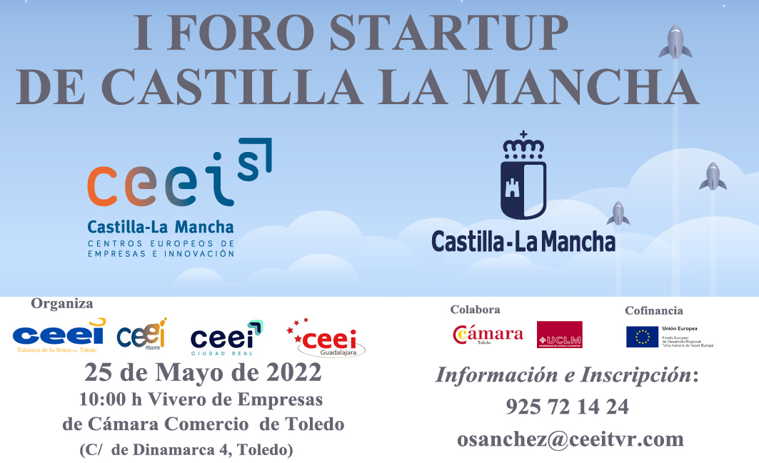 Banner Inscripcion I Foro StartUp de Castilla La Mancha 2022 